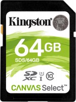 Memory Card Kingston SD Canvas Select 64 GB