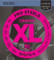 Strings DAddario XL ProSteels Bass 6-String 30-130 
