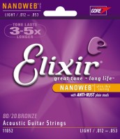 Photos - Strings Elixir Acoustic 80/20 Bronze NW Light 12-53 