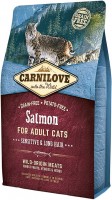 Photos - Cat Food Carnilove Adult Sensitive/Long-haired with Salmon  400 g