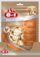 Dog Food 8in1 Delights Bone S 6 pcs 6