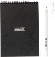 Photos - Notebook Fenimore Black & Red Lines Land Pen 