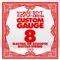 Photos - Strings Ernie Ball Single Plain Steel 8 