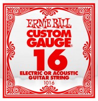 Photos - Strings Ernie Ball Single Plain Steel 16 