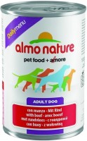 Photos - Dog Food Almo Nature Daily Menu Adult Canned Beef 