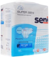 Photos - Nappies Seni Super Fit and Dry L / 10 pcs 