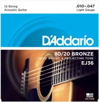 Strings DAddario 80/20 Bronze 12-String 10-47 