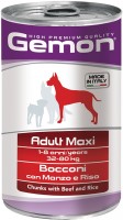 Photos - Dog Food Gemon Adult Canned Maxi Breed Beef 1.25 kg 1