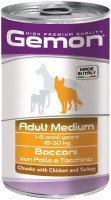 Photos - Dog Food Gemon Adult Canned Medium Breed Chicken/Turkey 1.25 kg 1