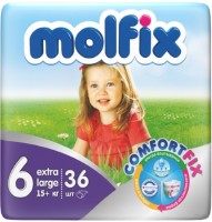 Photos - Nappies Molfix Comfort Fix 6 / 36 pcs 