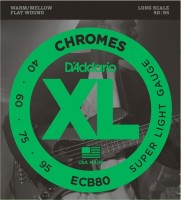 Strings DAddario XL Chromes Bass Flat Wound 40-95 