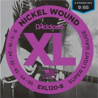 Photos - Strings DAddario XL Nickel Wound 8-String 9-65 