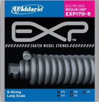 Photos - Strings DAddario EXP Coated Nickel Wound Bass 45-130 