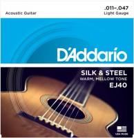 Photos - Strings DAddario Folk Silk and Steel 11-47 