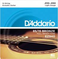Strings DAddario 85/15 Bronze 12-String 10-50 
