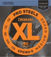 Photos - Strings DAddario XL ProSteels Bass 5-String 50-135 