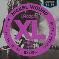 Photos - Strings DAddario XL Nickel Wound Bass 6-String 24-84 