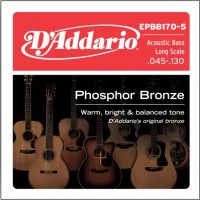 Strings DAddario Phosphor Bronze Acoustic Bass 5-String 45-130 