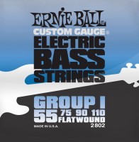 Strings Ernie Ball Flatwound Group I Bass 55-110 