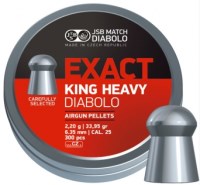 Photos - Ammunition JSB Diabolo Exact King Heavy 6.35 mm 2.2 g 150 pcs 