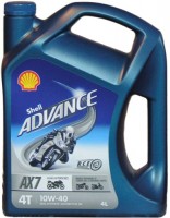 Photos - Engine Oil Shell Advance 4T AX7 10W-40 4 L