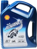 Photos - Engine Oil Shell Advance 4T AX7 15W-50 4 L