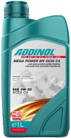 Photos - Engine Oil Addinol Mega Power MV 0538 C4 5W-30 1 L