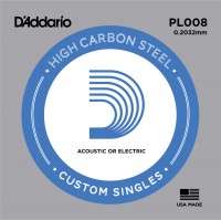 Strings DAddario Single Plain Steel 008 