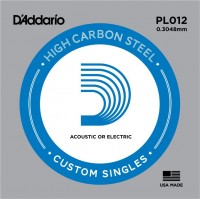 Strings DAddario Single Plain Steel 012 