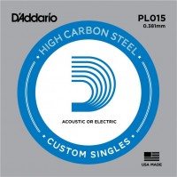 Strings DAddario Single Plain Steel 015 