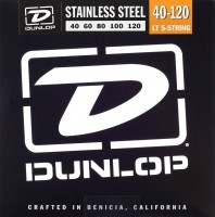 Strings Dunlop Stainless Steel 5-String Bass Light 40-120 