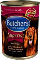 Photos - Dog Food Butchers Superior Canned with Chicken/Venison in Jelly 0.4 kg 