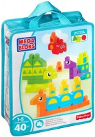 Photos - Construction Toy MEGA Bloks Match My Shapes DXH34 