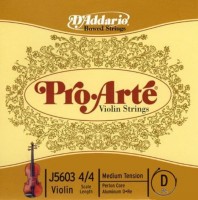 Strings DAddario Pro-Arte Single D Violin 4/4 Medium 
