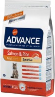 Photos - Cat Food Advance Adult Sensitive Salmon/Rice  3 kg