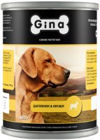 Photos - Dog Food Gina Adult Canned with Chicken/Vegetable 0.4 kg 