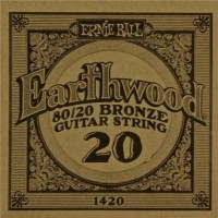 Photos - Strings Ernie Ball Single 80/20 Bronze 20 