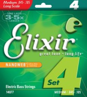 Photos - Strings Elixir Bass Nanoweb 45-105 