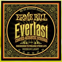 Strings Ernie Ball Everlast Coated 80/20 Bronze 12-54 
