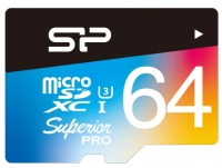 Memory Card Silicon Power Superior Pro Color microSD UHS-I Class 10 64 GB