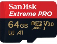 Memory Card SanDisk Extreme Pro V30 A1 microSD UHS-I U3 64 GB