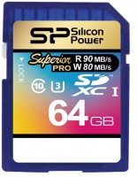 Photos - Memory Card Silicon Power Superior Pro SD UHS-I U3 64 GB