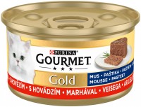 Photos - Cat Food Gourmet Gold Mousse Beef 85 g 