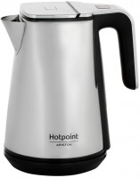 Photos - Electric Kettle Hotpoint-Ariston WK 24E UP0 2400 W 1.7 L  stainless steel