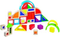 Photos - Construction Toy Goki Rainbow Building Bricks with Windows 58620 