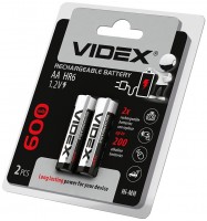 Photos - Battery Videx 2xAA 600 mAh 