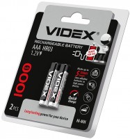 Photos - Battery Videx 2xAAA 1000 mAh 