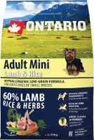 Photos - Dog Food Ontario Adult Mini Lamb/Rice 