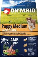 Photos - Dog Food Ontario Puppy Medium Lamb/Rice 