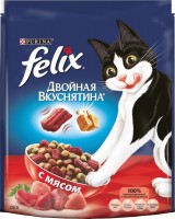 Photos - Cat Food Felix Adult Double Yummy with Meat  0.3 kg